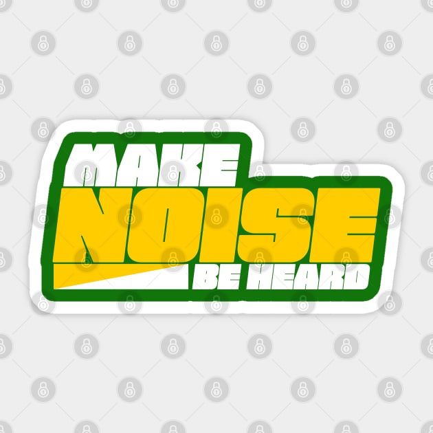 Make Noise Be Heard Design Sticker by etees0609